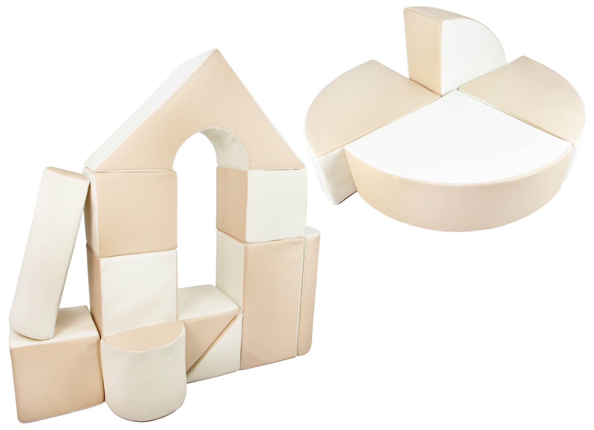 15 Großbausteine Softbausteine Schaumstoffbausteine Bauklötze Schloss+Rad-Set - Bild 4 von 17