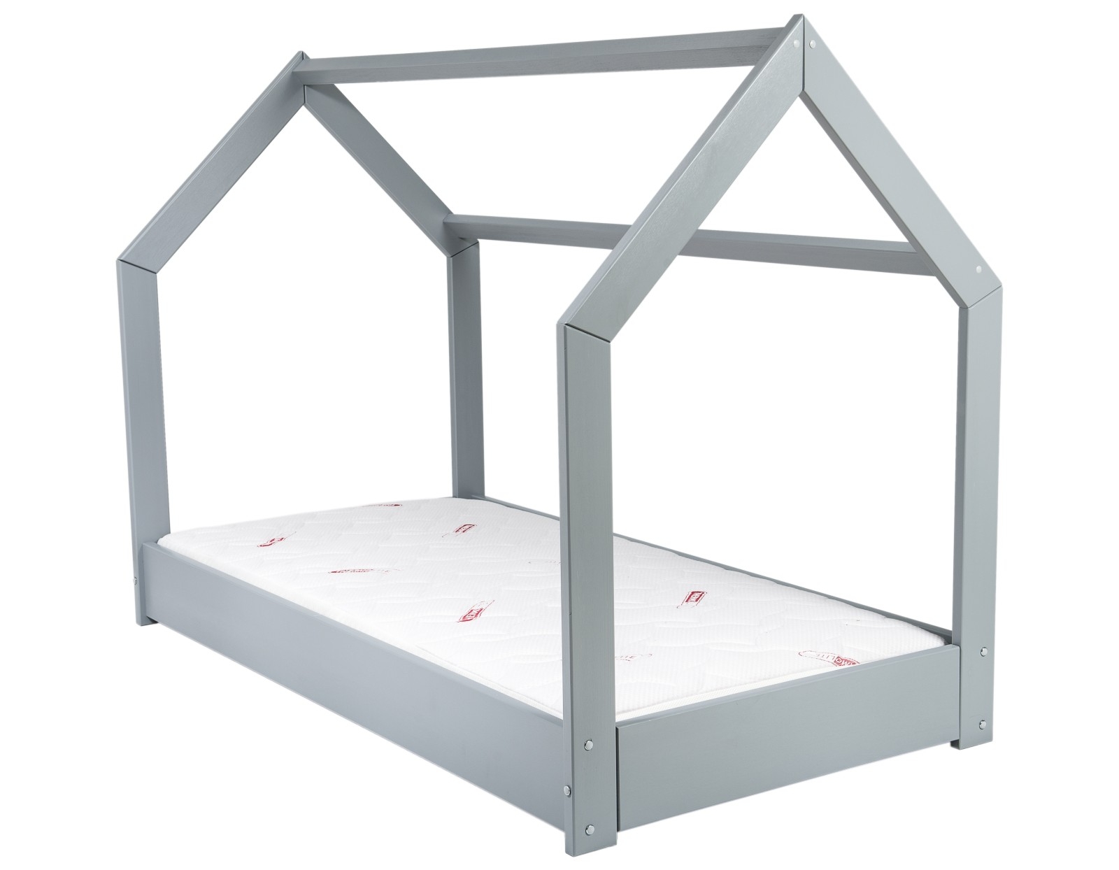 Wooden, Scandinavian style kids bed + STANDARD mattress set, house bed 160x80 - Picture 5 of 7
