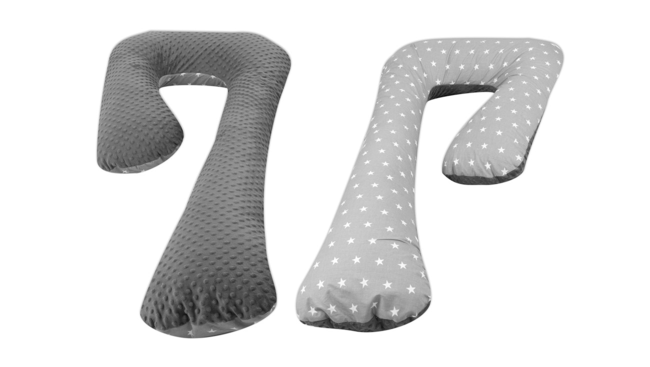 Coussin de maternité, Grossesse/Allaitement, Minky et Coton, forme en 7 - Imagen 23 de 28