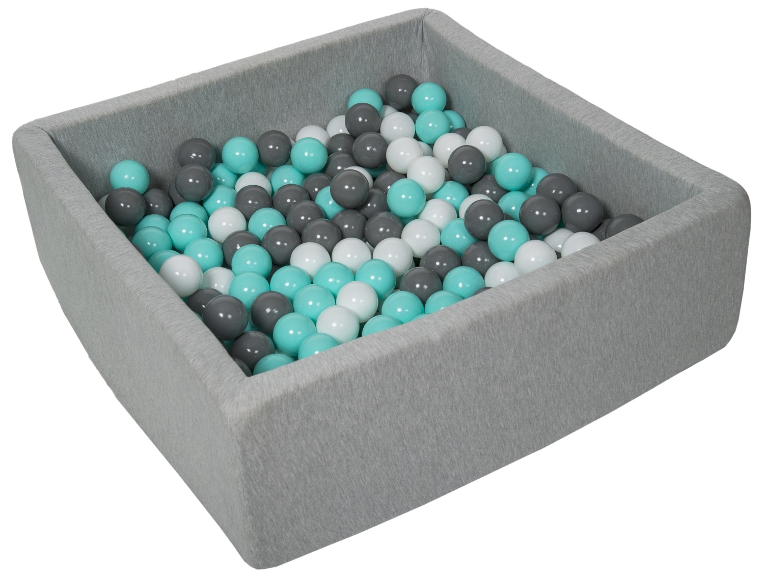 Soft Jersey Baby Kids Children Ball Pit with 300 balls, Gift, 90x90 cm - Picture 17 of 23