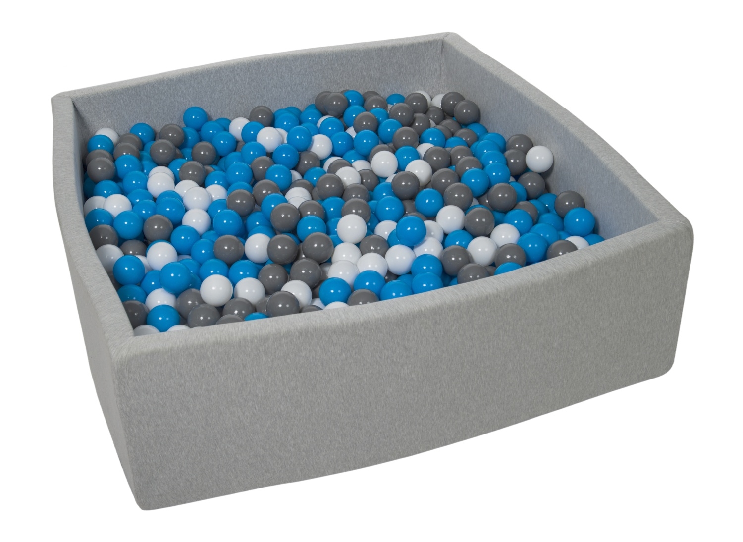 Soft Jersey Baby Kids Children Ball Pit with 1200 balls, Gift, 120x120 cm - Picture 10 of 13