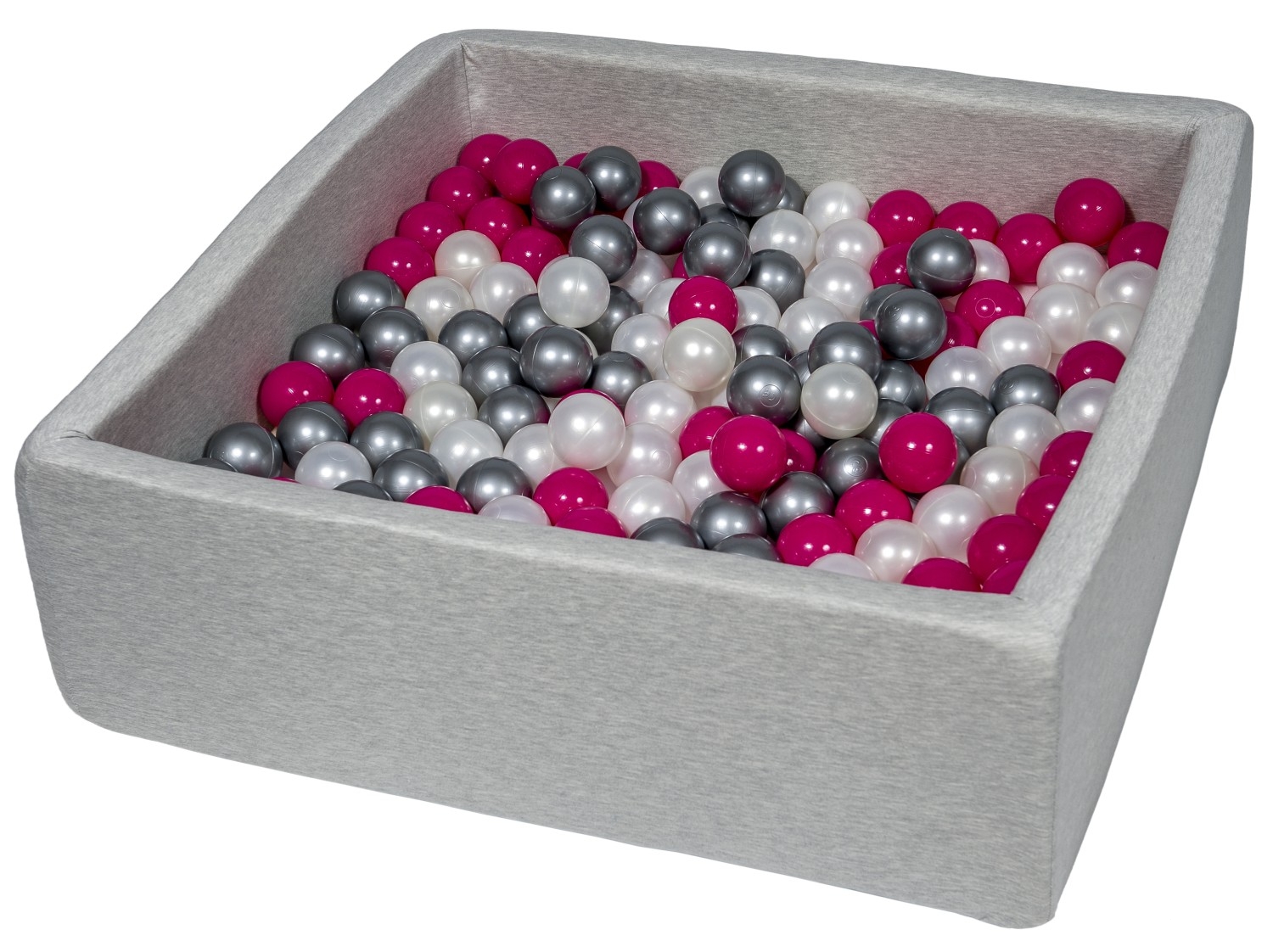 Soft Jersey Baby Kids Children Ball Pit with 300 balls, Gift, 90x90 cm - Picture 21 of 23